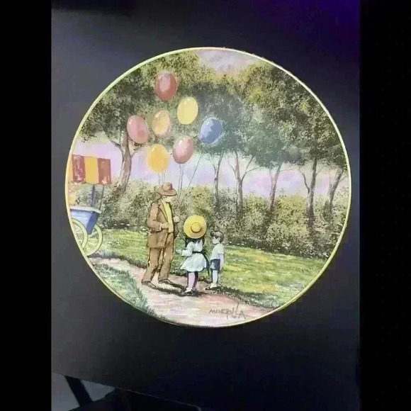 Dominic Mingolla 'The Balloon Man' Decorative Plate - Limited Edition 1979 - Picture 1 of 2